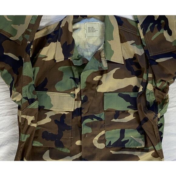 Golden Manufacturing Vintage Hot Weather BDU Coat, Shirt Woodland Camo. S Short - Picture 4 of 6